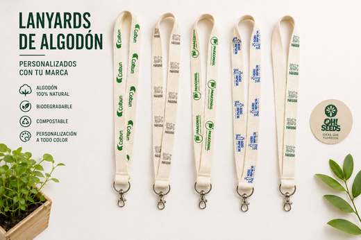 Lanyard Ecológico — 0 ficha lanyards algodon
